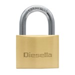 Brass Padlock X-Large 50 mm with brass cylinder and hardened steel shackle